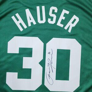 Boston Celtics green & white Fanatics HAUSER autographed jersey NWOT - size 2XL